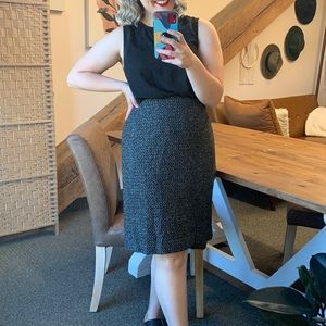 💜Savannah Black & White Pencil Skirt